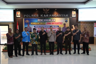 PERANCANGAN PEMBANGUNAN ZONA INTEGRITAS OLEH POLRES KARANGANYAR