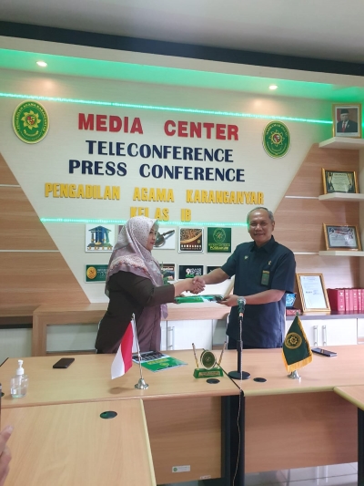 Penandatanganan SK Bersama tentang Biaya Panjar perkara di Wilayah Hukum Kabupaten Karanganyar