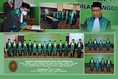 Pelantikan Ketua Pengadilan Agama Karanganyar Tahun 2021
