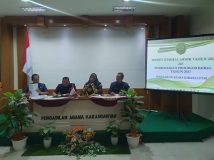 MONEV KINERJA BULAN DESEMBER PENGADILAN PENGADILAN AGAMA KARANGANYAR