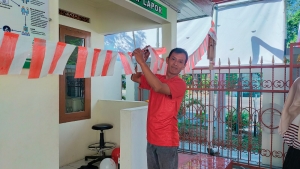 KERJA BAKTI DAN PERSIAPAN PERAYAAN HUT KEMERDEKAAN RI KE-78 PENGADILAN AGAMA KARANGANYAR