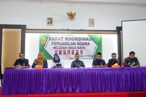 RAPAT KOORDINASI PENGADILAN AGAMA AREA SOLO RAYA