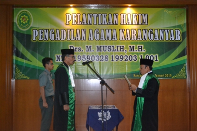 PELANTIKAN HAKIM PENGADILAN AGAMA KARANGANYAR